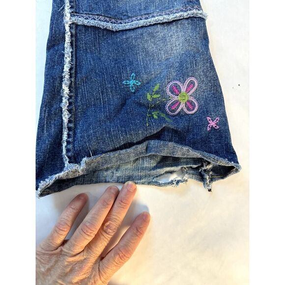 Vintage Embroidered My Michelle Jeans Bell Bottom 70s 80s 90s - Girls Size 7 - Picture 13 of 13